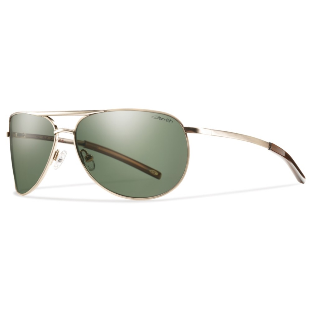 Smith Serpico Slim Polarized Sunglasses, Gold, medium
