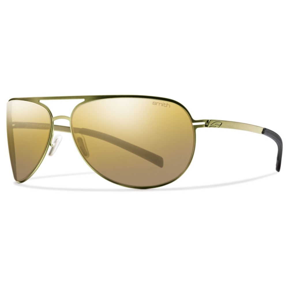 Smith Showdown Polarized Sunglasses, Matte Gold, medium