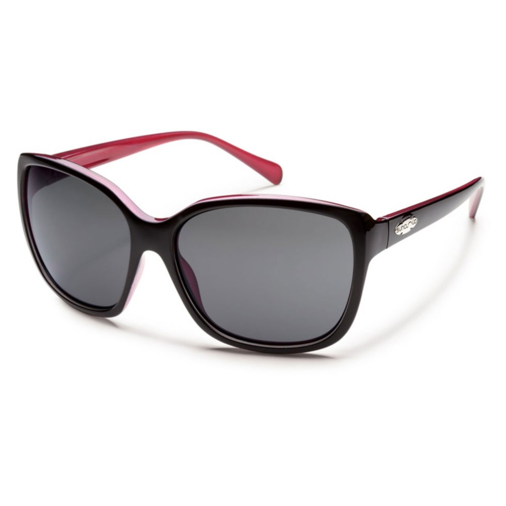 SunCloud Cayenne Polarized Sunglasses, Black Backpaint, medium