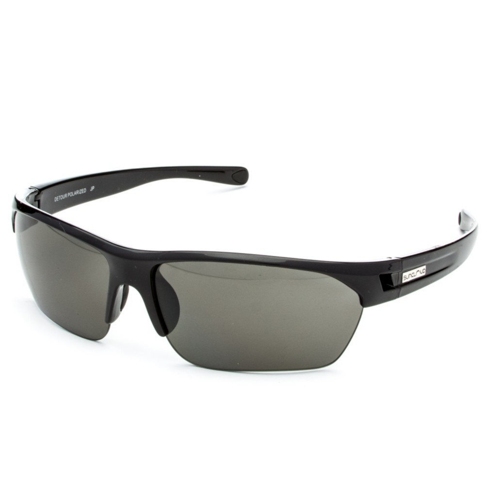 SunCloud Detour Polarized Sunglasses, Black, medium