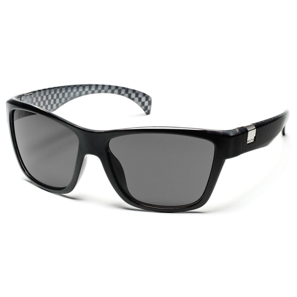 SunCloud Speedtrap Polarized Sunglasses, Black Backpaint, medium