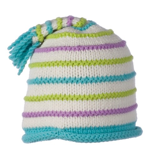 Obermeyer Gracie Knit Kids Hat, Marshmallow, swatch