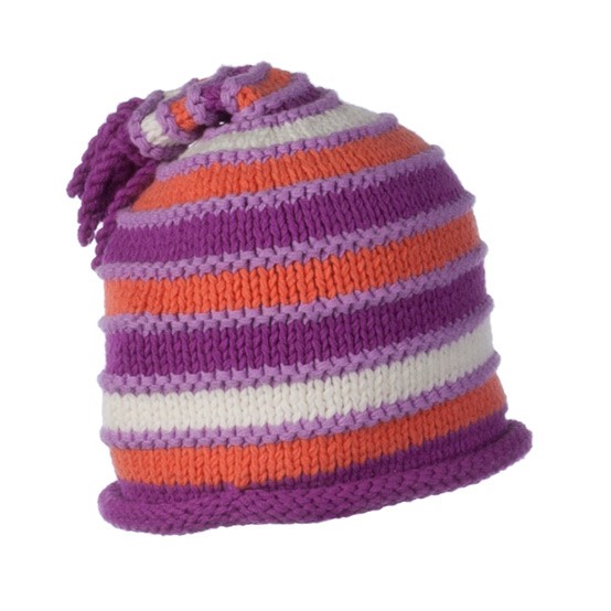 Obermeyer Gracie Knit Kids Hat, Passionflower, swatch