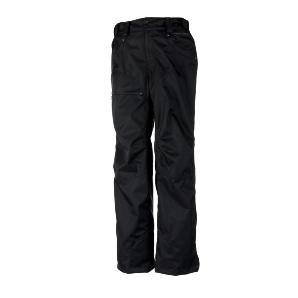 Obermeyer Yukon Shell Short Mens Ski Pants, Black, medium