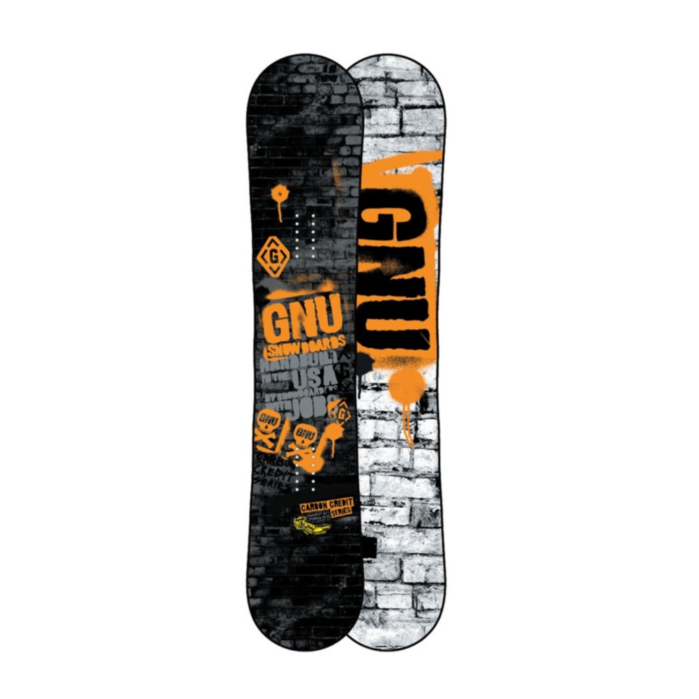 Gnu Carbon Credit BTX Wide Snowboard 2013, Orange, swatch