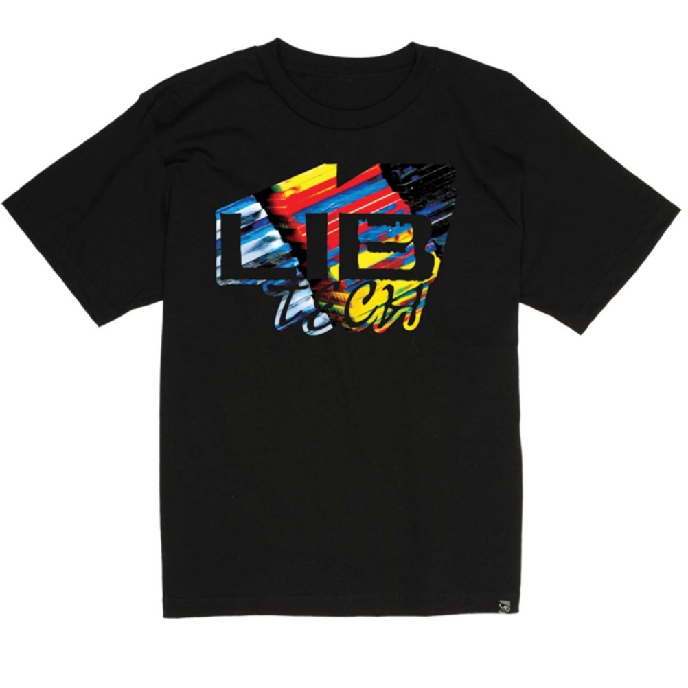Lib Tech Sidewall T-Shirt, Black, medium