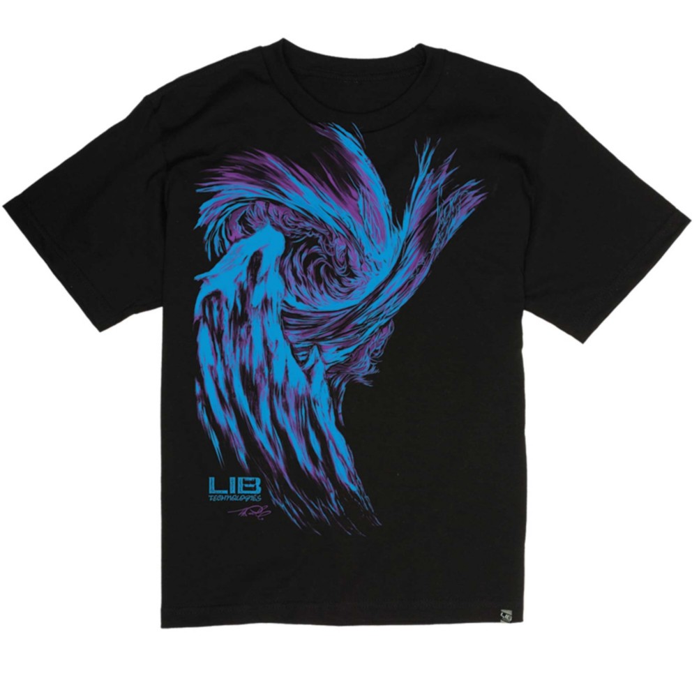 Lib Tech Skate Banana T-Shirt, Black-Blue, medium