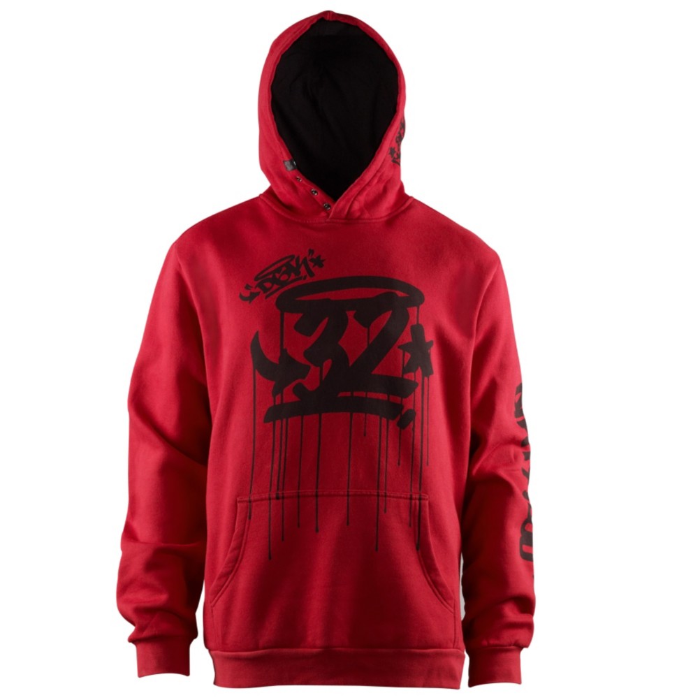 ThirtyTwo El Segundo Hoodie, Red, swatch