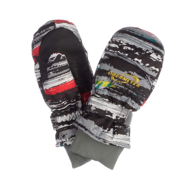 Obermeyer Radiator Print Girls Mittens, Girls Alt 3 Scribble Print, medium