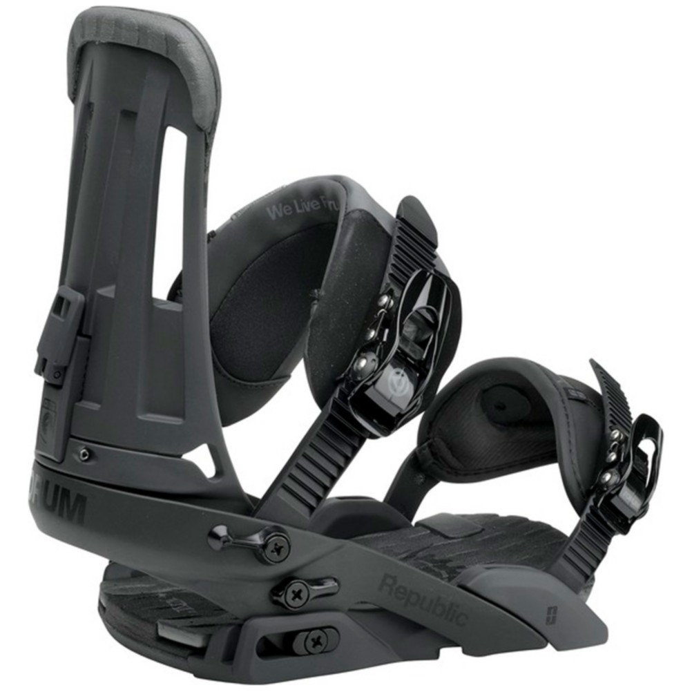 Forum Republic Snowboard Bindings 2013, Industry Grey, swatch