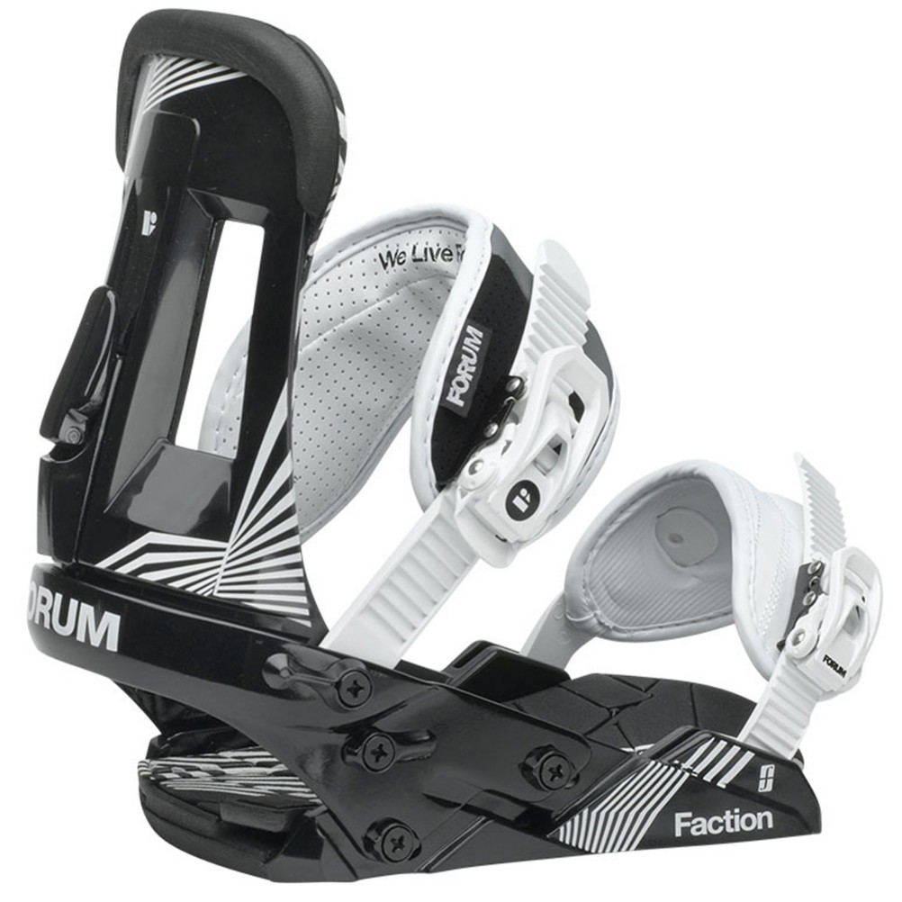 Forum Faction Snowboard Bindings 2013, Real Black, swatch