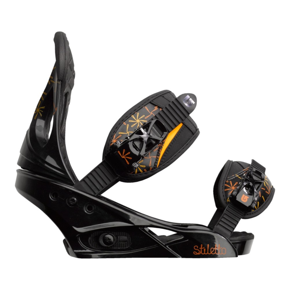 Burton Stiletto Womens Snowboard Bindings 2013, Black, medium