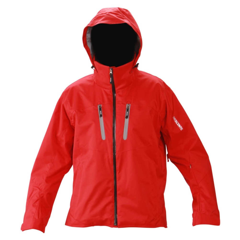 Descente Guide Mens Insulated Ski Jacket, Ruby, medium