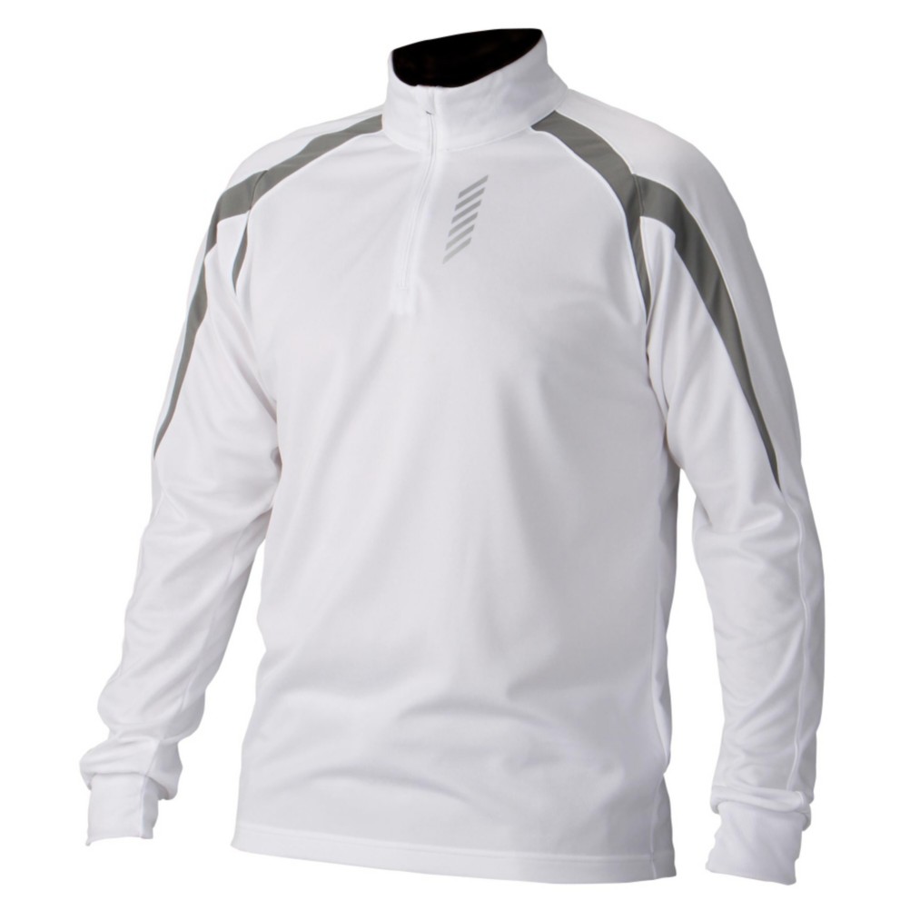 Descente Everest Mens Mid Layer, Super White, swatch