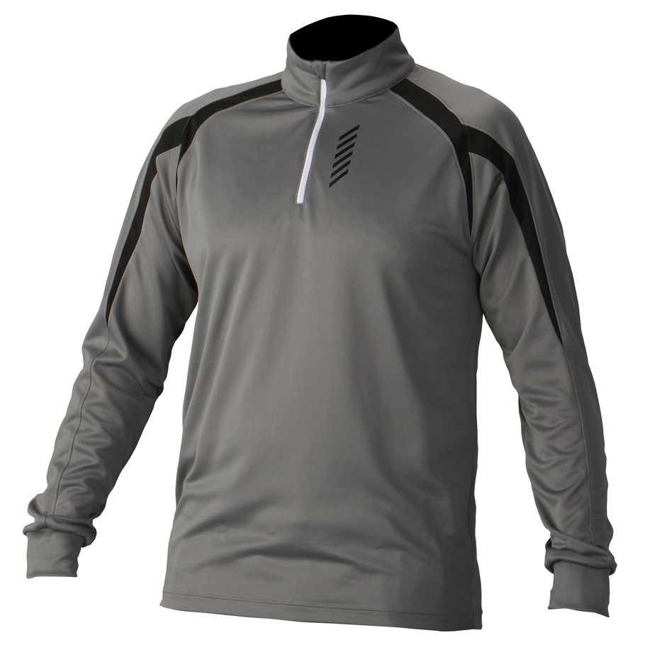 Descente Everest Mens Mid Layer, Grey Silver, swatch