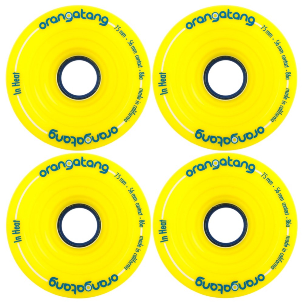 Orangatang In Heat Skateboard Wheels - 4 Pack, 86a, swatch