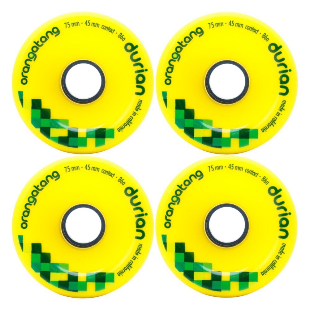 Orangatang Durian Skateboard Wheels - 4 Pack, 86a, swatch