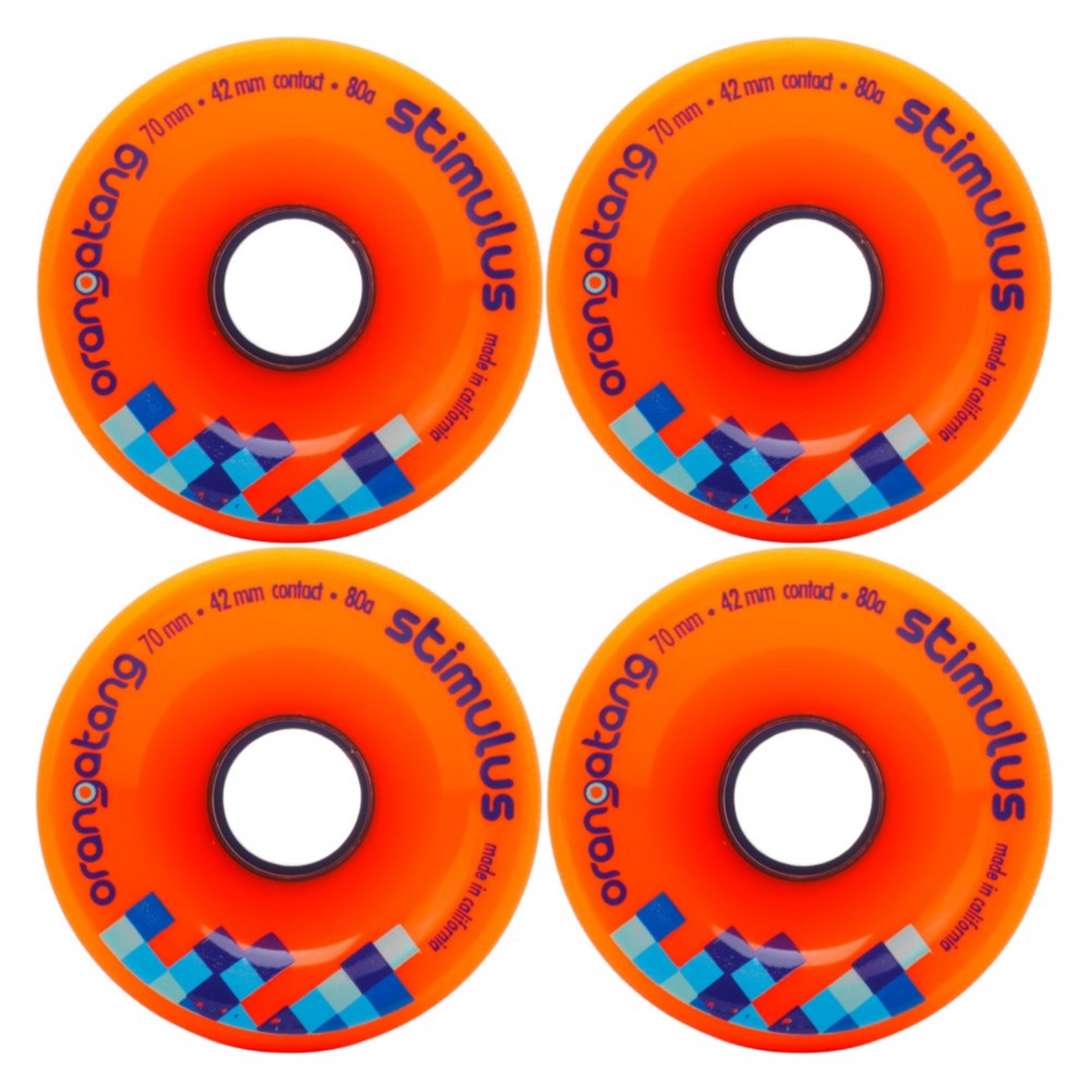 Orangatang Stimulus Skateboard Wheels - 4 Pack, 80a, medium