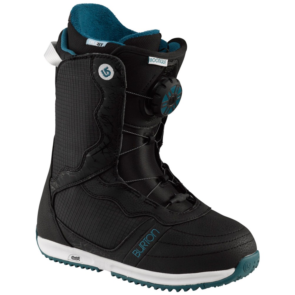 Burton Bootique Womens Snowboard Boots 2013, Black-White, medium