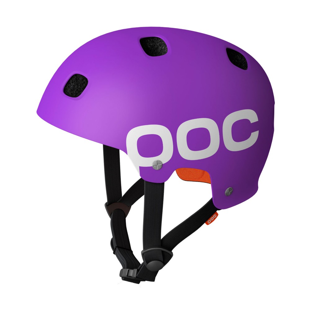POC Receptor Flow Mens Skate Helmet, Purple, medium