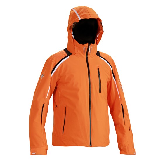 Descente Canada Ski Cross Mens Insulated Ski Jacket, Carrot, swatch
