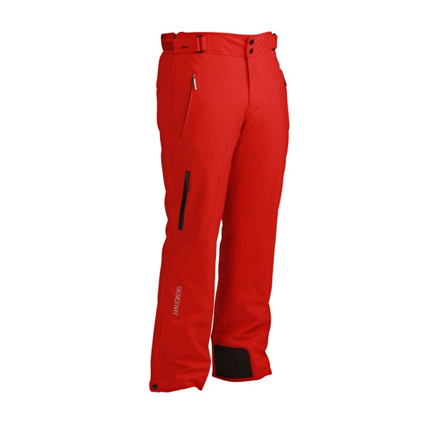 Descente Peak Waist Mens Ski Pants, Electric Red, swatch
