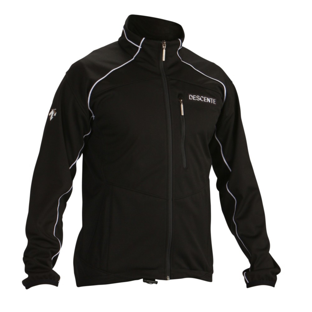 Descente Team Womens Soft Shell Ski Jacket, Black, medium