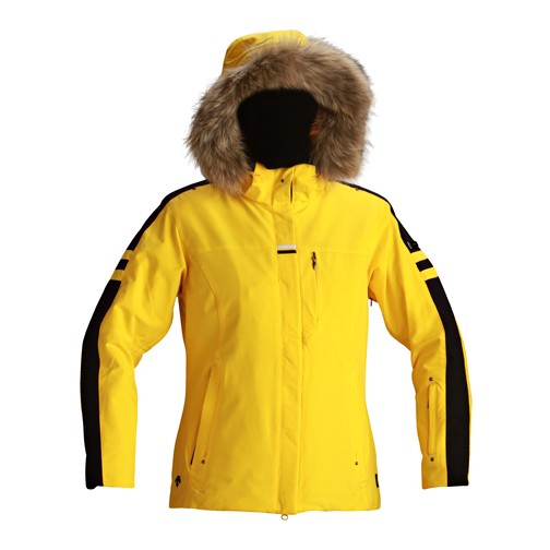 Descente Madrid Womens Insulated Ski Jacket, Canary, medium