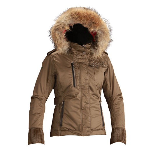 Descente Chloe Womens Insulated Ski Jacket, Dark Umber, swatch