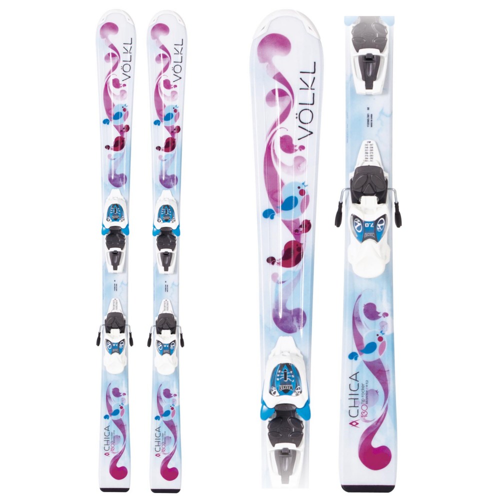 Volkl Chica Jr 7.0 Kids Skis with Marker 3 Motion 7.0 Bindings 2013, , medium