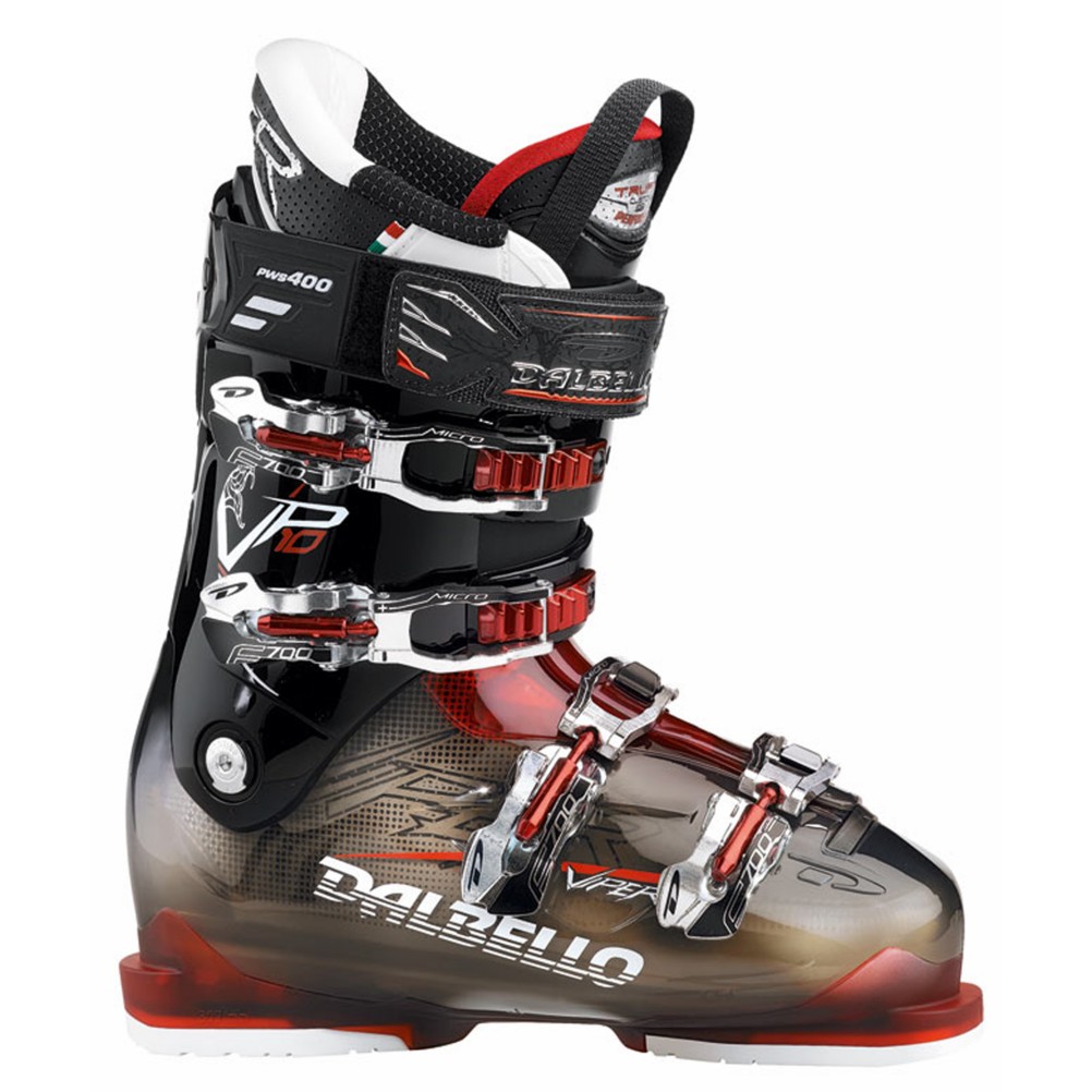 Dalbello Viper 10 Ski Boots 2013, Trans Black-Trans Red, swatch