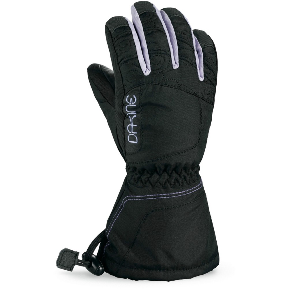 Dakine Tracker Girls Gloves, Black Quilt, medium