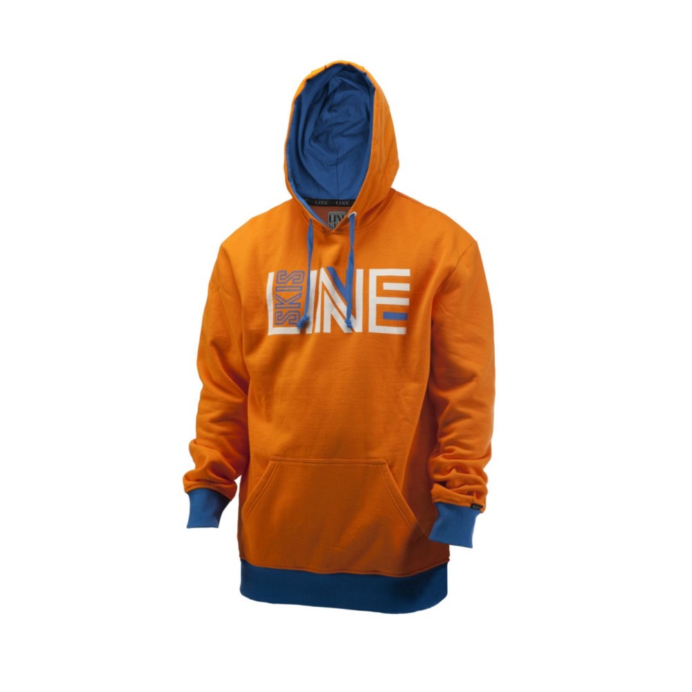 Line Stance Pullover Hoodie, Orange, swatch