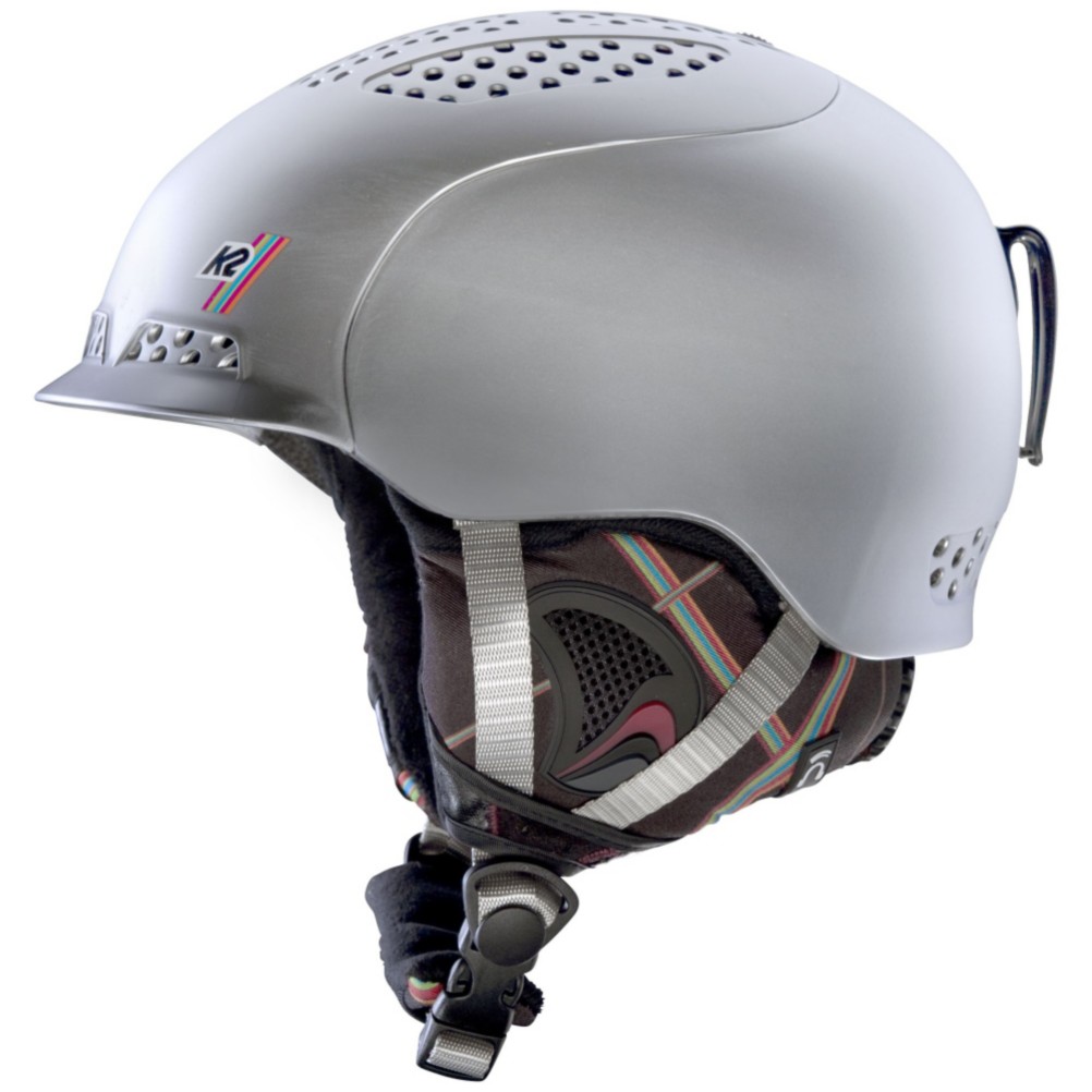 K2 Virtue Womens Audio Helmet 2013, Silver Frost, medium