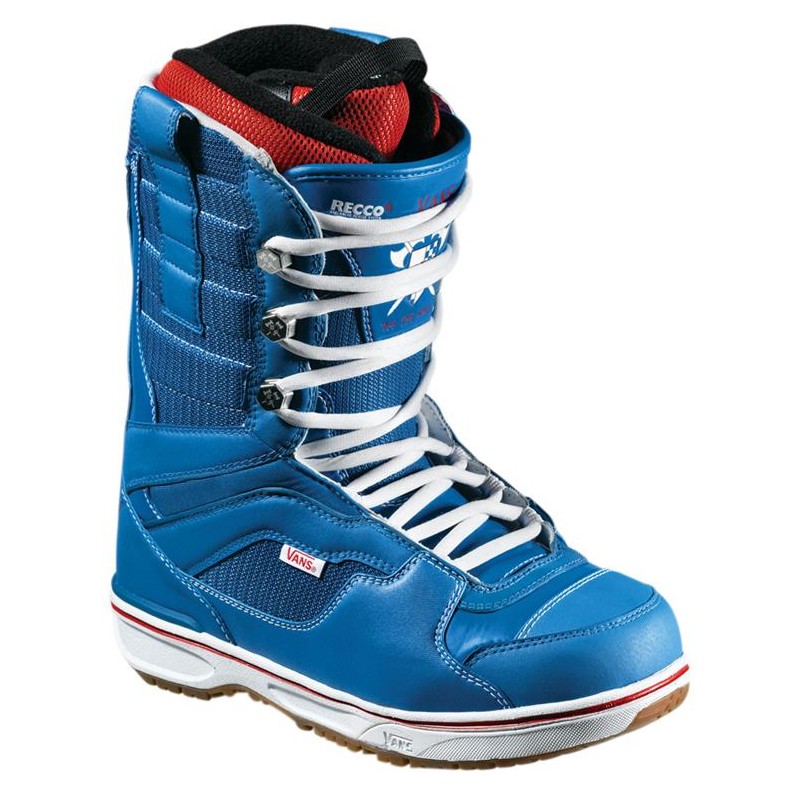 Vans Andreas Wiig Snowboard Boots, Blue-Red, swatch
