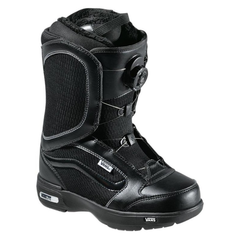 Vans Encore Womens Snowboard Boots, Black, swatch