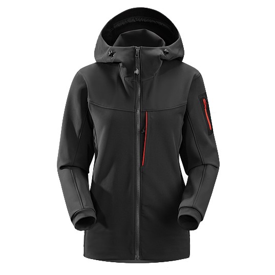 Arc'teryx Gamma MX Womens Soft Shell Ski Jacket, Black, medium