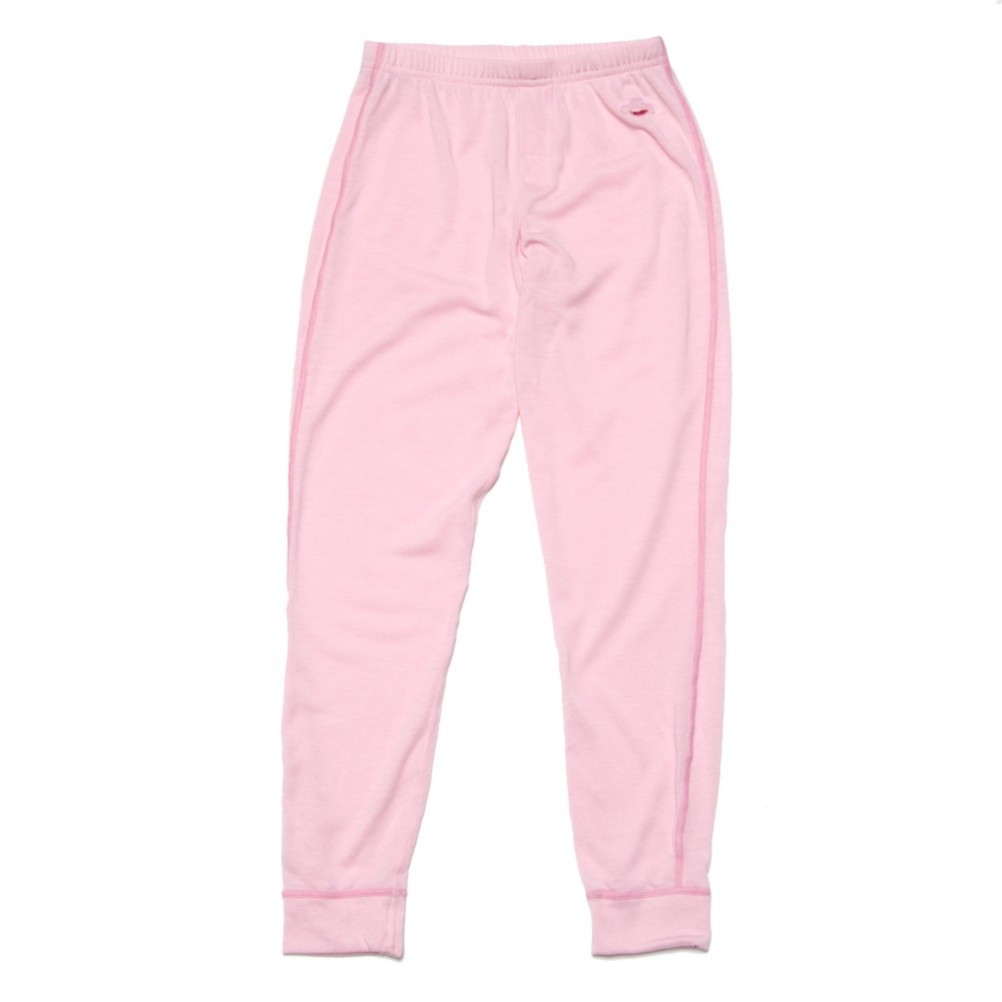 Hot Chillys Mid Weight Girls Long Underwear Bottom, Pink, medium