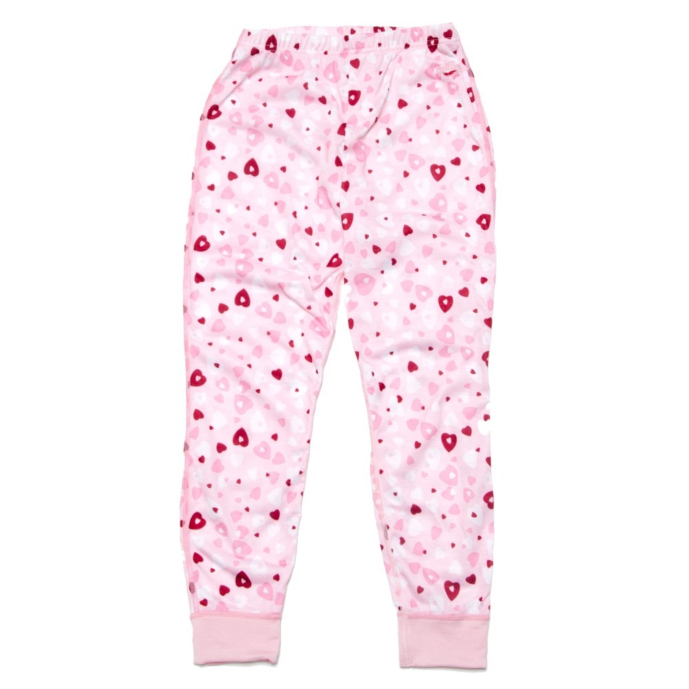 Hot Chillys Mid Weight Print Girls Long Underwear Bottom, Heart Dance, medium