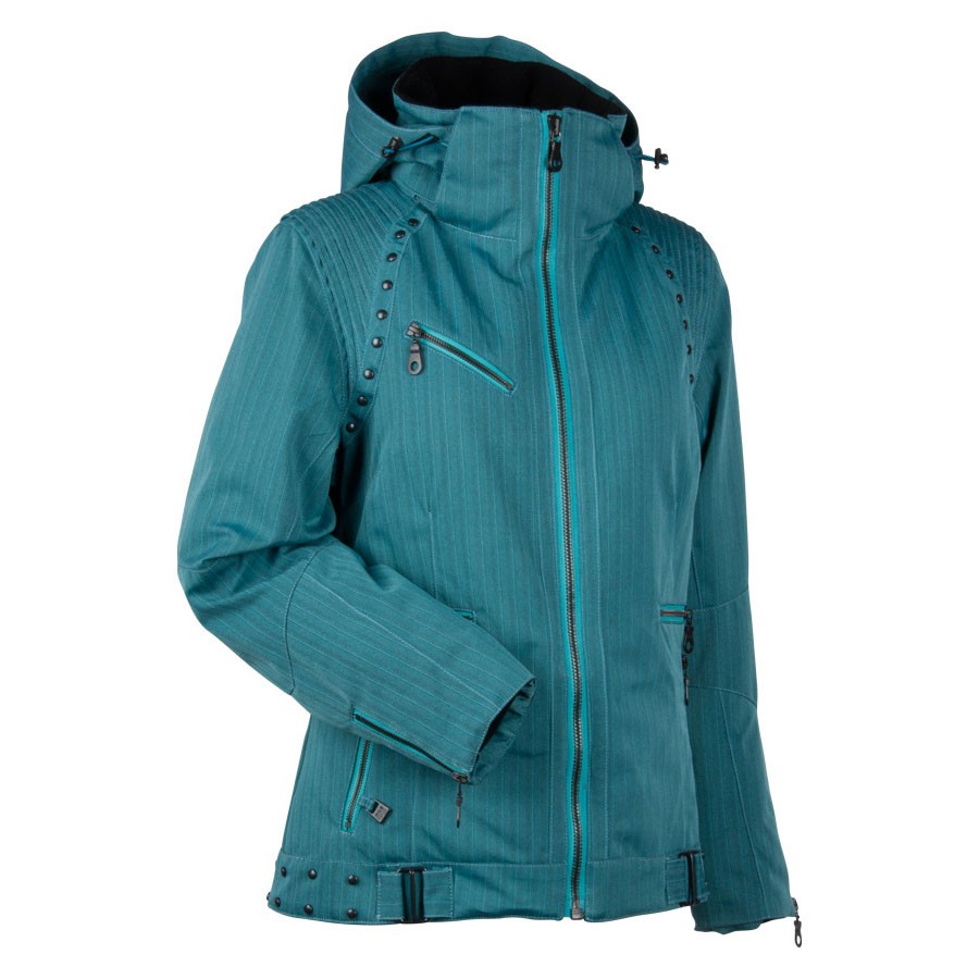 Nils Britt Womens Insulated Ski Jacket, Grafitti Blue, swatch