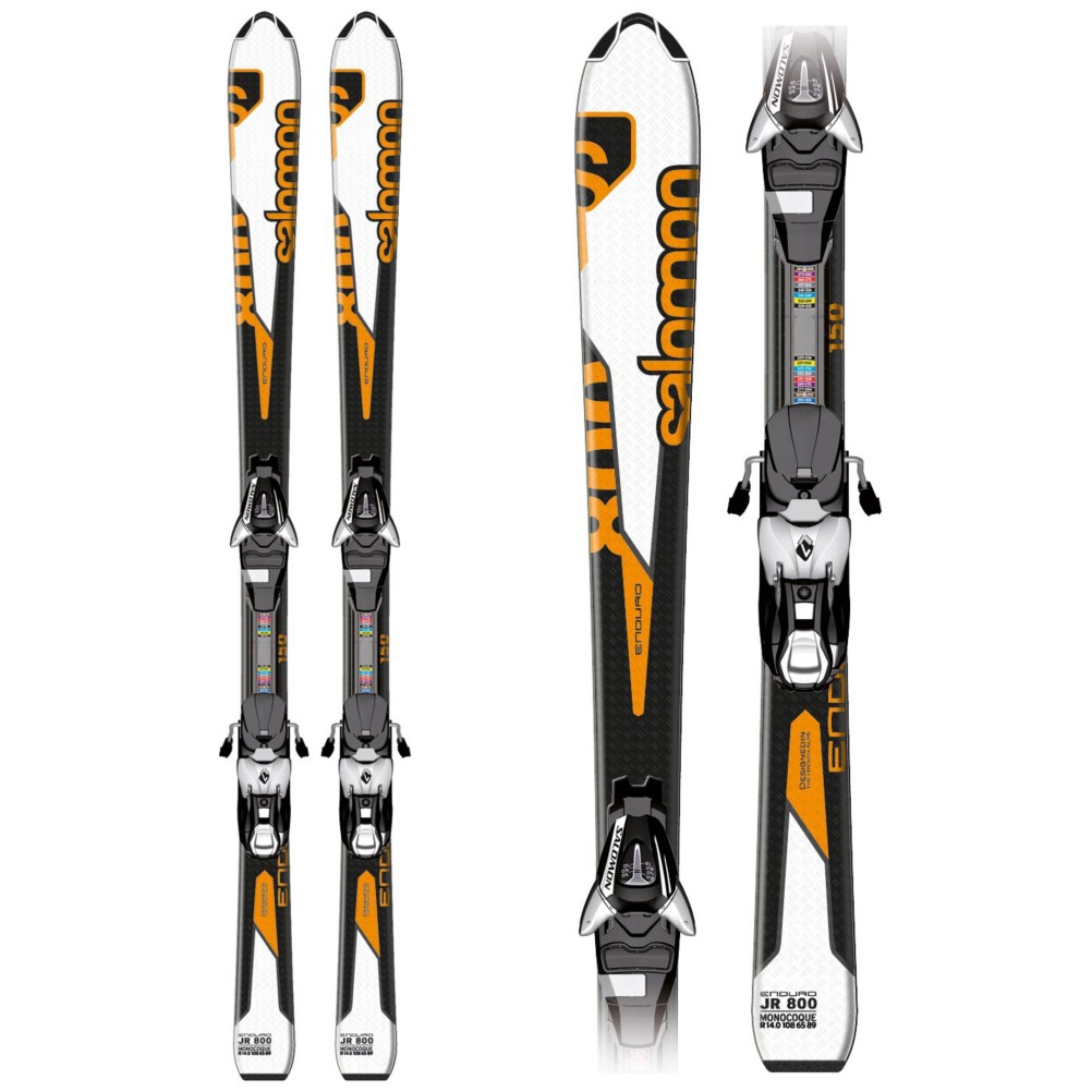 Salomon Enduro 800 M Kids Skis with L7 B80 Bindings 2013, , medium
