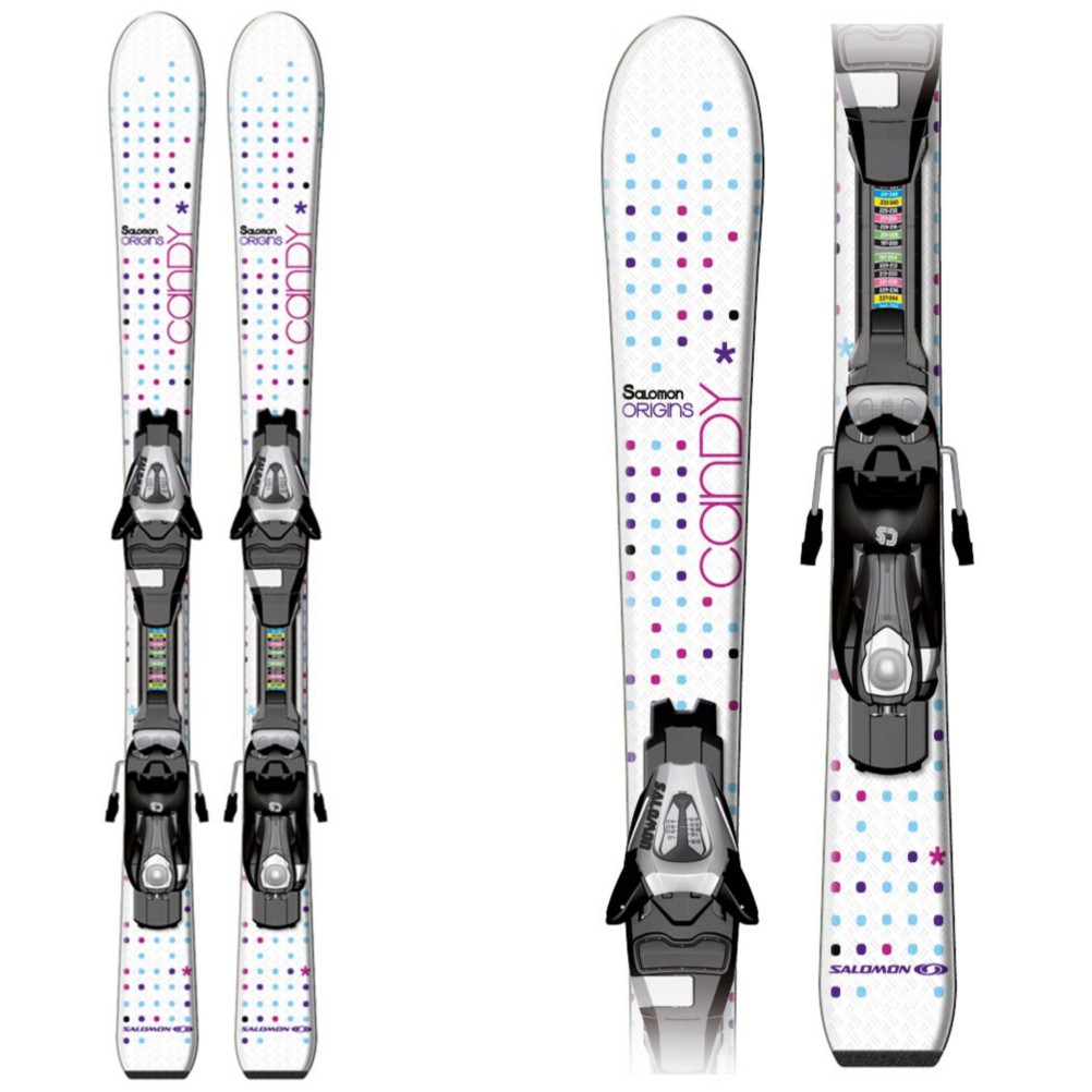 Salomon Candy S Kids Skis with C5 Bindings 2013, , medium