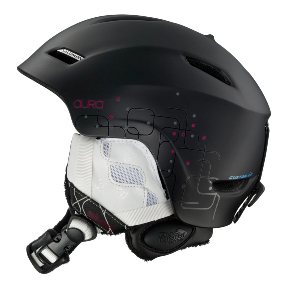 Salomon Aura 08 Custom Air Womens Helmet 2013, Black Matt, swatch
