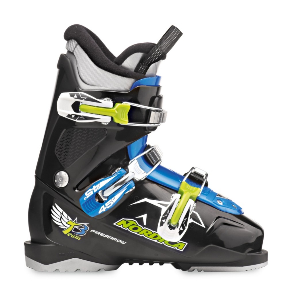 Nordica FireArrow Team 3 Kids Ski Boots 2013, Black-Light Blue, medium