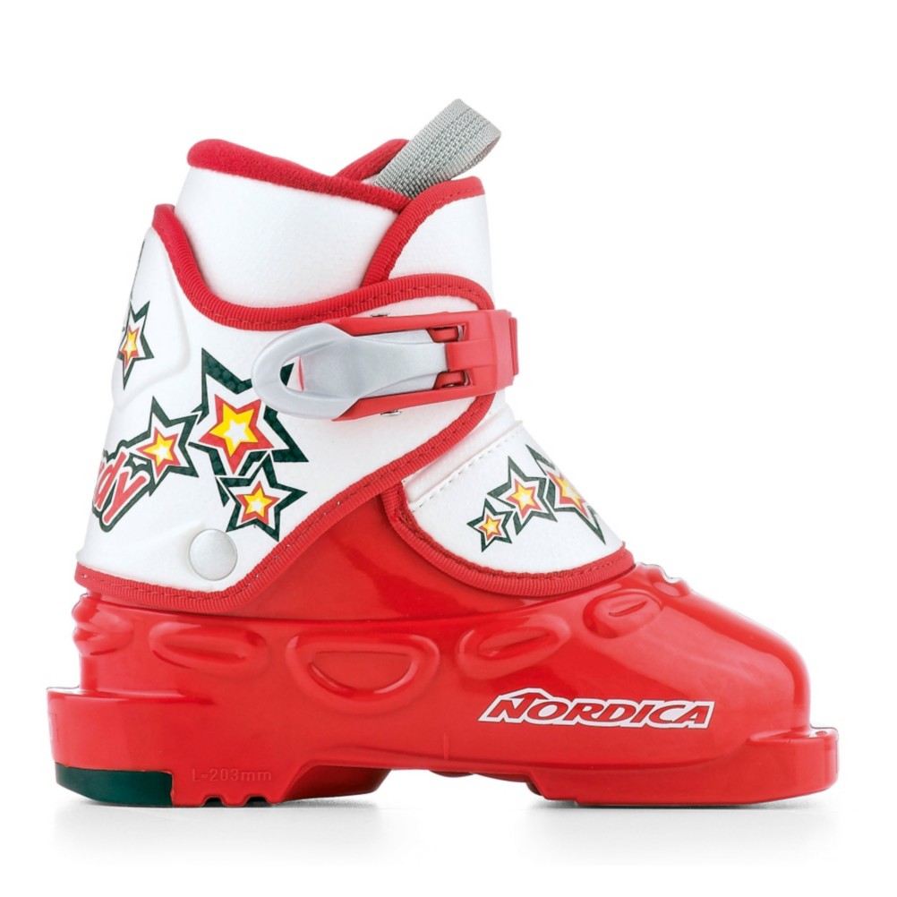Nordica Nordy Kids Ski Boots, Red, medium