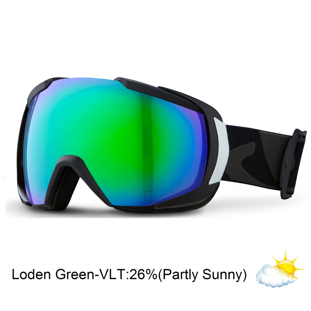 Giro Onset Goggles 2014, Black Icon-Loden Green, swatch