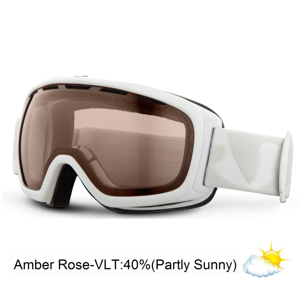 Giro Basis Goggles 2013, White Icon-Amber Rose 40, swatch