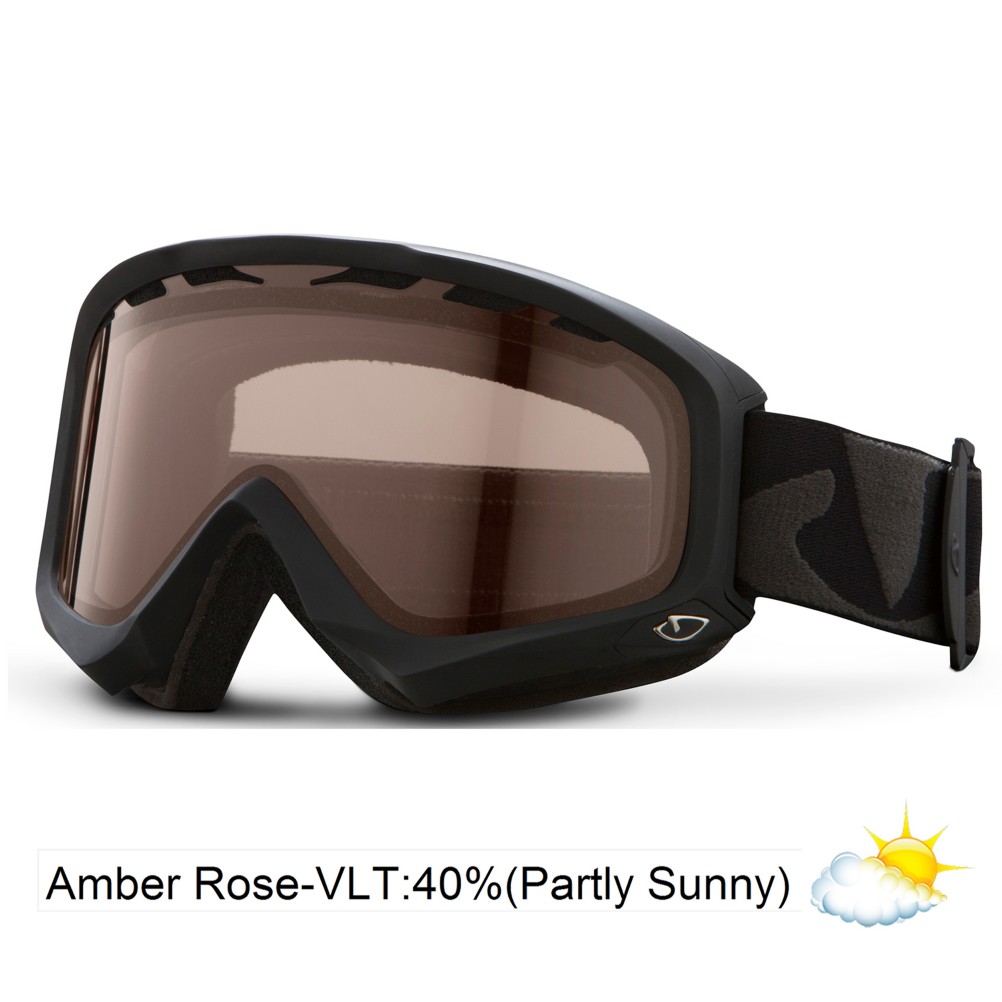 Giro Station Goggles 2013, Black Icon-Amber Rose 40, swatch