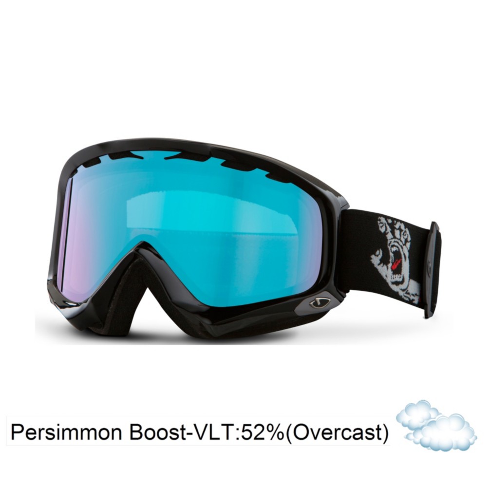Giro Station Goggles 2013, Black Santa Cruz Screaming Hand-Persimmon Boost, swatch
