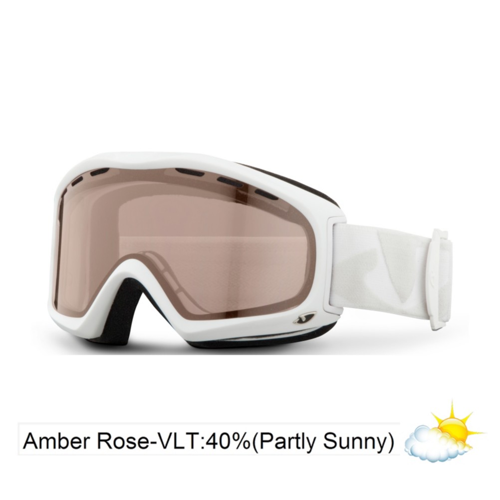 Giro Signal Goggles 2014, White Icon-Amber Rose 40, swatch